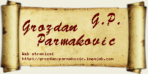 Grozdan Parmaković vizit kartica